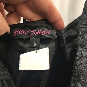 Betsey Johnson black lace summer dress
